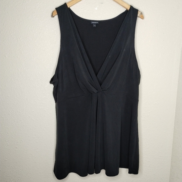 TORRID Surplice Tank Cupro Black Plus Size 4X - Picture 2 of 6